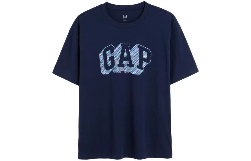 Футболка унисекс с круглым вырезом и прямым кроем GAP, зеленый — фото 3