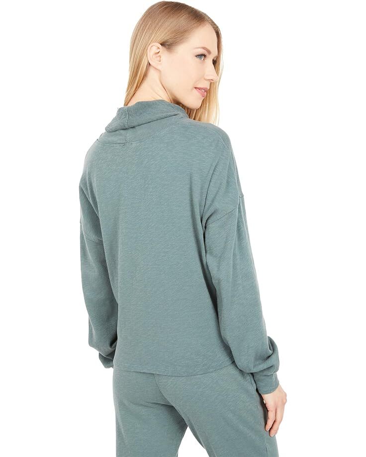 

Толстовка bobi Los Angeles Sustainable Slub Terry Turtleneck Long Sleeve Sweatshirt, цвет Dark Sage