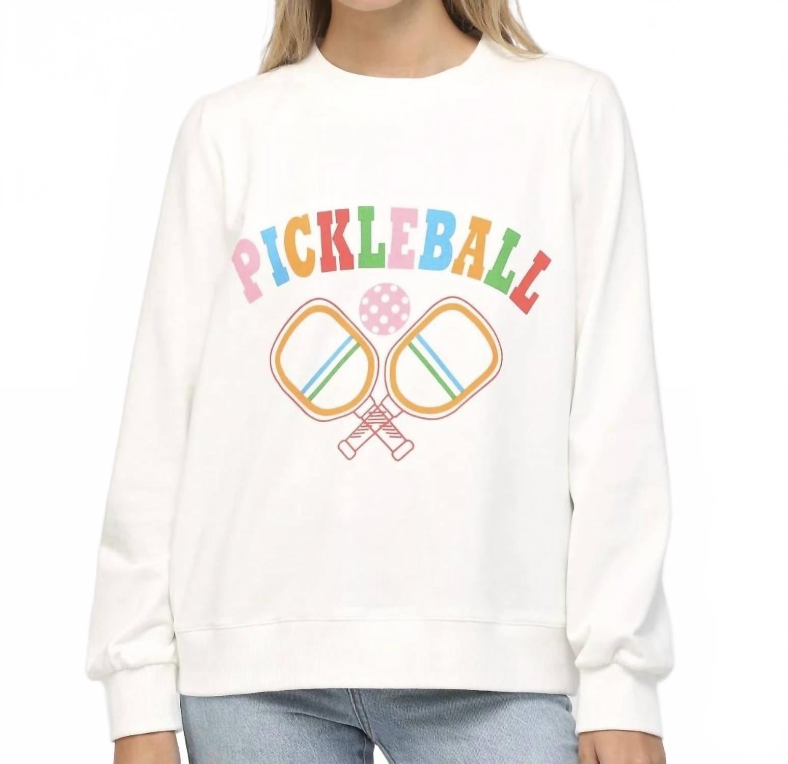 

FATE Белая толстовка с принтом пиклбола