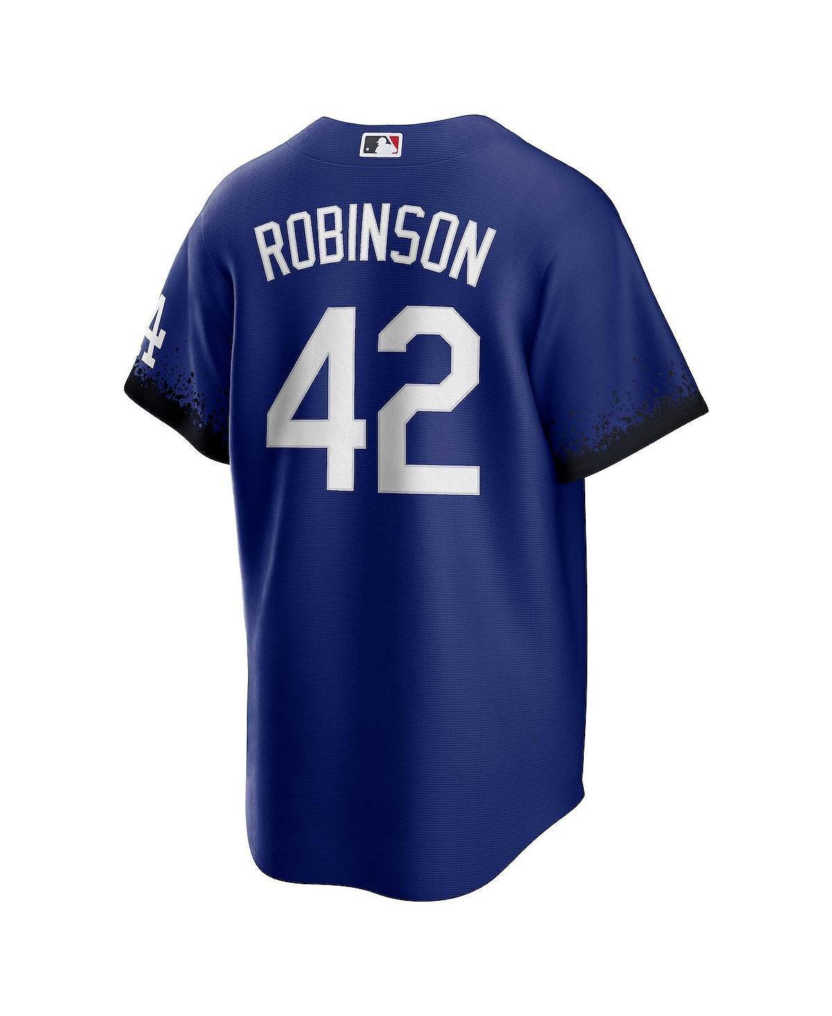 Мужская футболка Jackie Robinson Royal Los Angeles Dodgers City Connect Replica Player Nike — фото 4