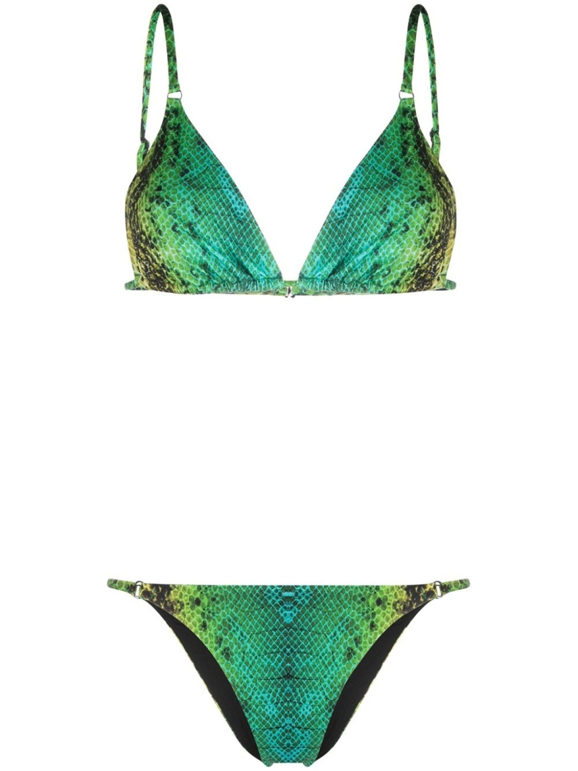 

Noire Swimwear бикини Snake Tanning, зеленый