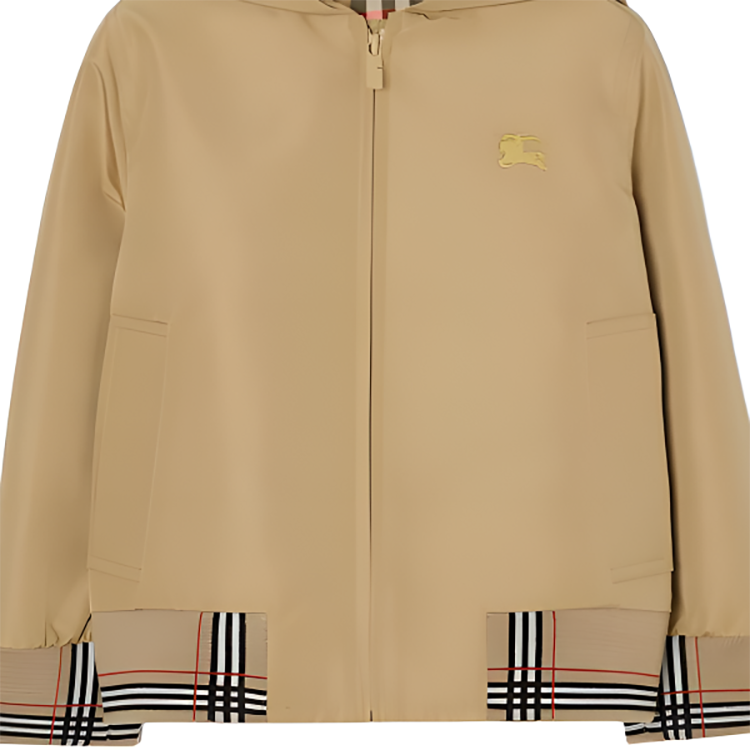 Куртка FW25 для детей Burberry, sandy бежевый — фото 4