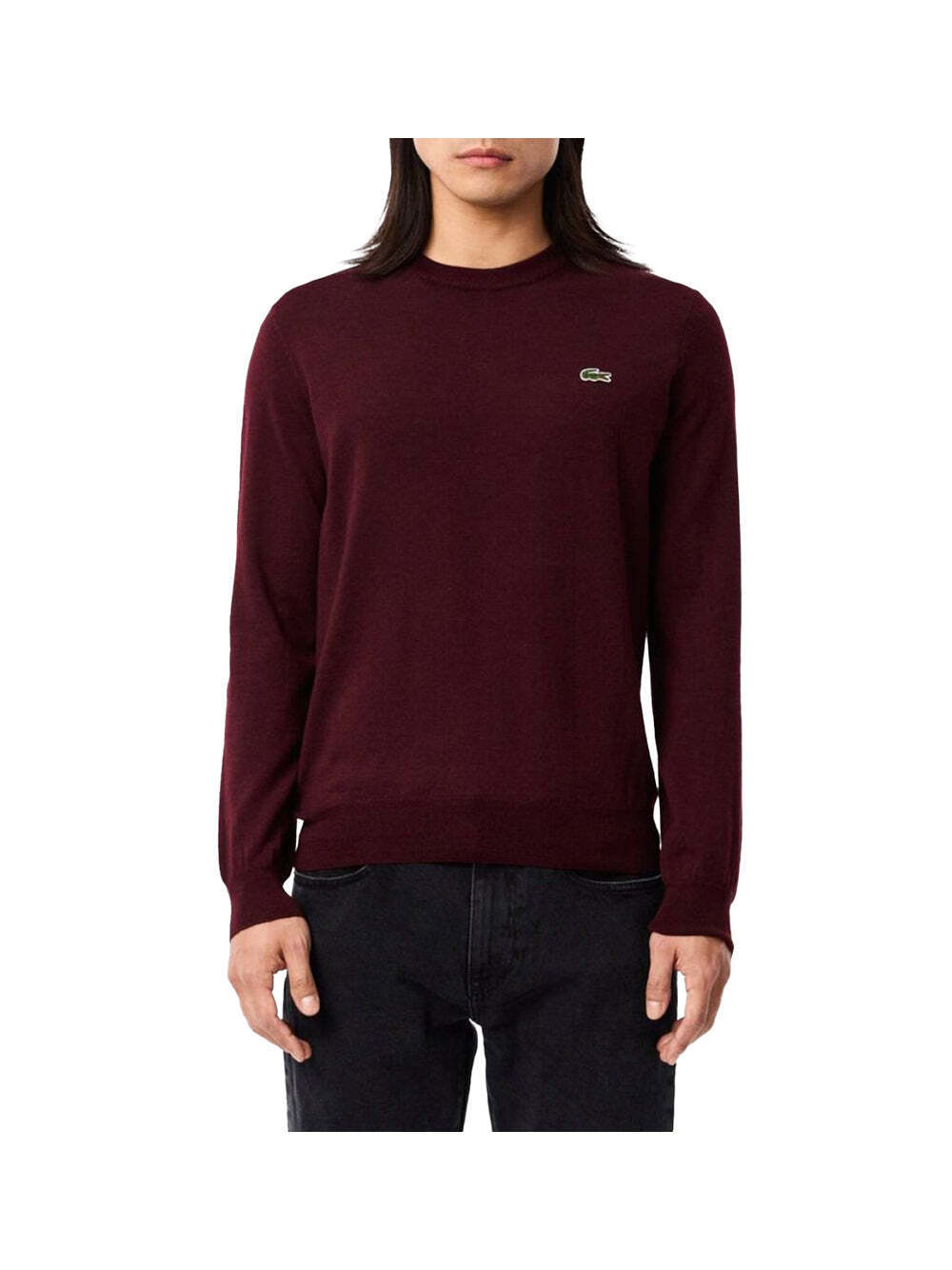 

Бордовый мужской свитер Lacoste