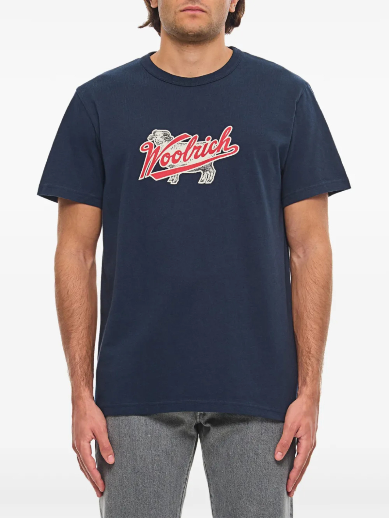 

Футболка с логотипом Woolrich, синий