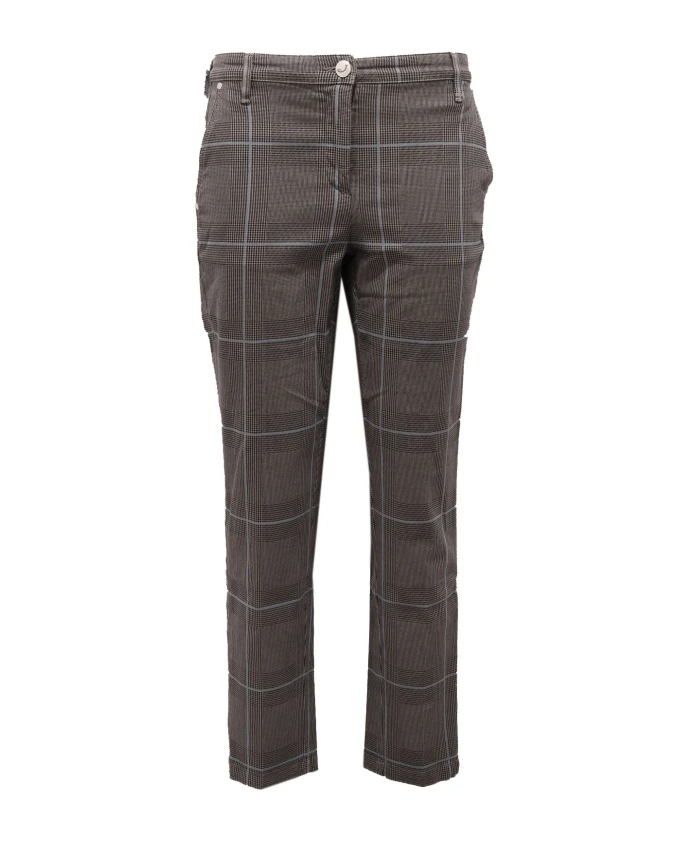 

Серо-Голубые клетчатые брюки, модель «марина» Jacob Cohã«N, серый