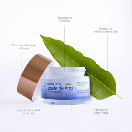 Крем для лица SPF SALUVITAL SALUD EN TU PIEL С аргановым маслом и солнцезащитным фактором — фото 2