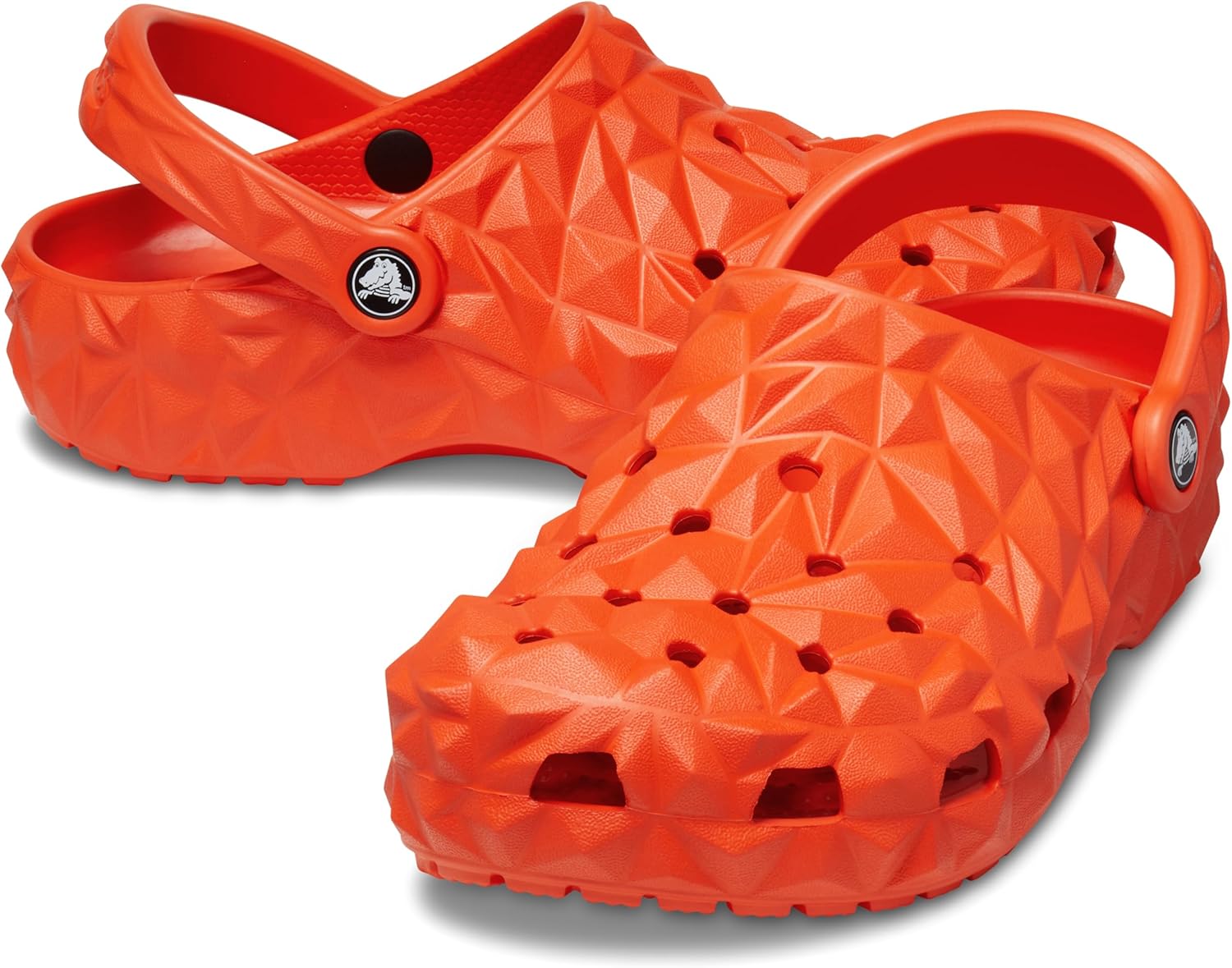 Унисекс сабо Crocs Classic Geometric, 6 Women/4 Men Lava — фото 3