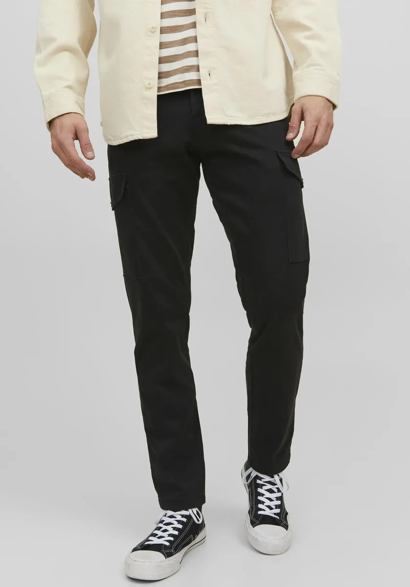 

Брюки-карго Jack & Jones "JPSTOLLIE JJBOWIE CARGO NOOS", черный