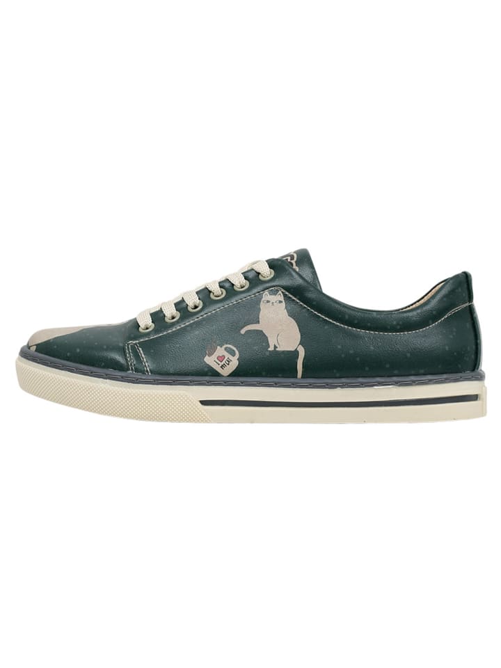 Кроссовки на шнуровке Dogo Sneaker - I do what I want 36, зеленый