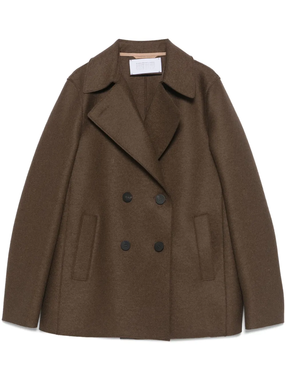 

Куртка из вирджинской шерсти Harris Wharf London, коричневый