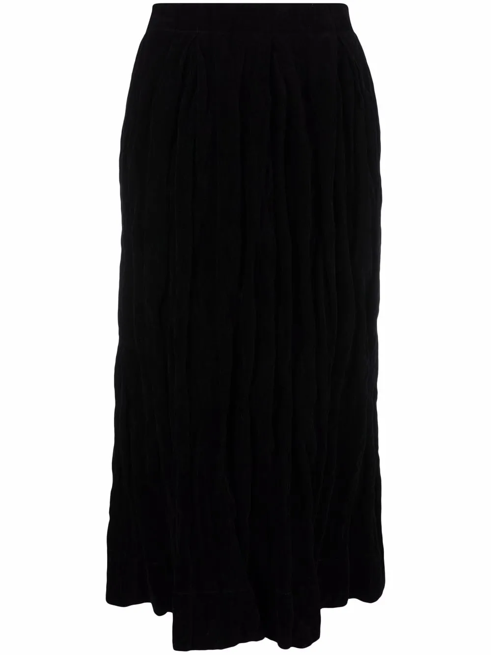 

Бархатная юбка с завышенной талией Uma Wang, черный