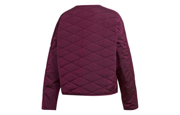 Куртка (WMNS) adidas W ZNE Padded JK Cardigan Casual Sports Jacket Wine Red, красный — фото 2