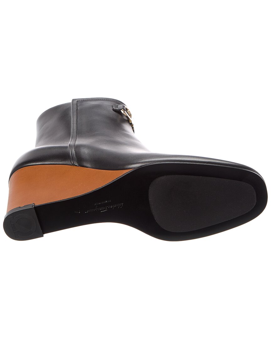 Ferragamo Catuja кожаные ботильоны на платформе Salvatore Ferragamo, черный — фото 4