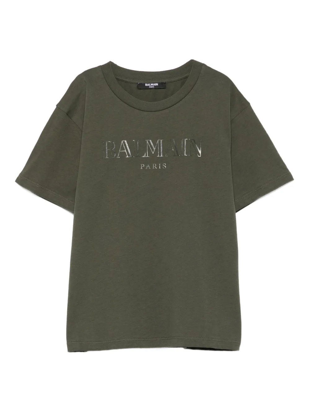 

Футболка с логотипом Balmain Kids, зеленый