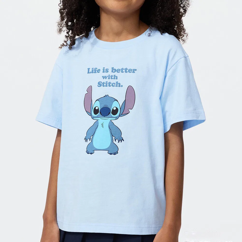 Футболка детская с принтом Disney UNIQLO бирюзовая — фото 3