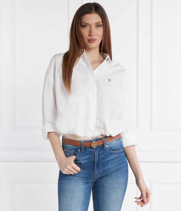 Рубашка-блузон Tommy Hilfiger SMD на завязках, белый — фото 3