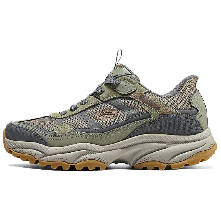 

Мужские низкие кроссовки Outdoor Skechers цвета оливковый/серый