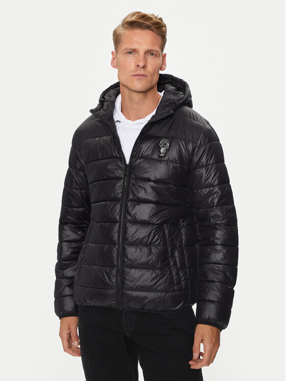 

Пуховик regular fit Karl Lagerfeld, черный