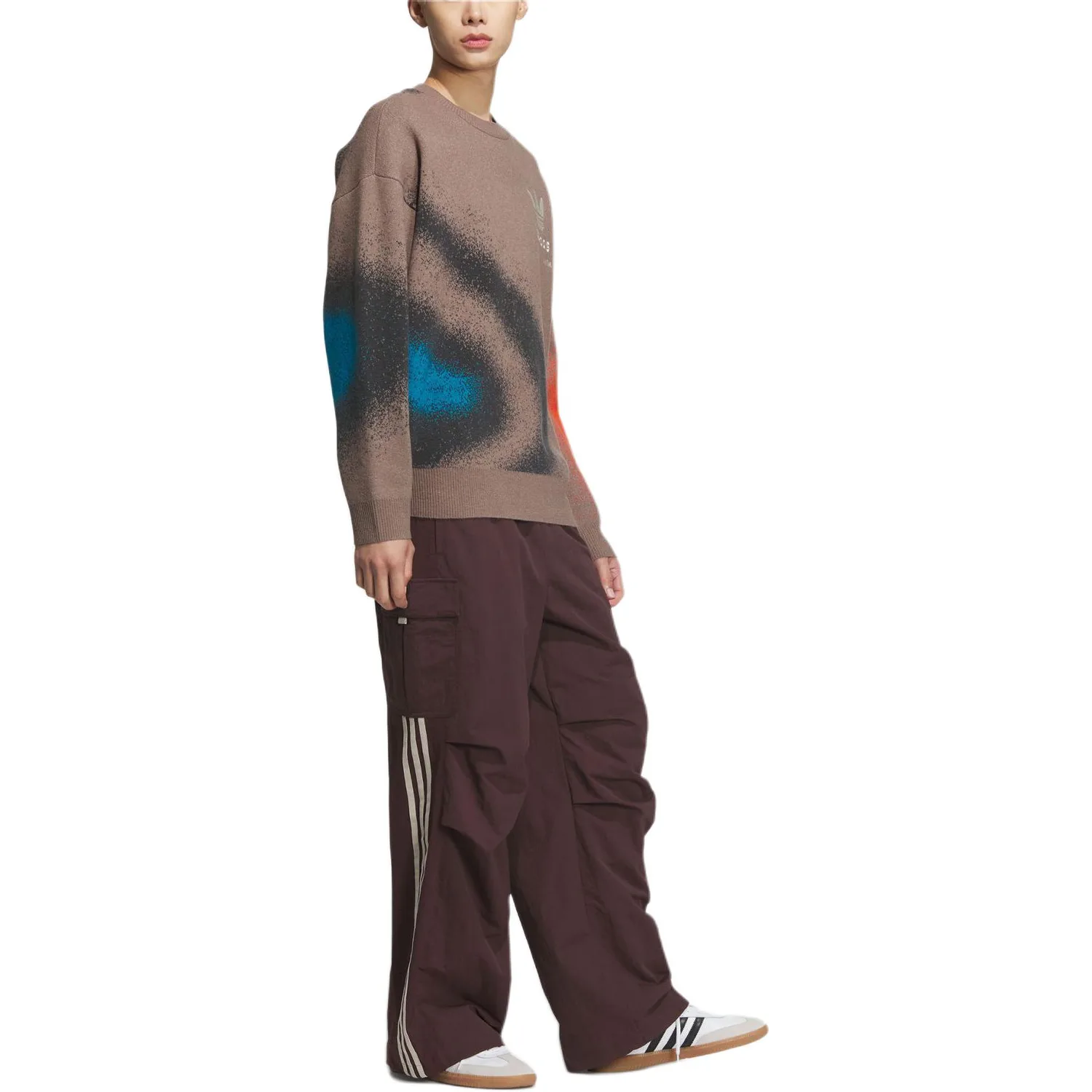 Adidas Originals Брюки TOC TEA Casual мужские темно-серо-коричневые — фото 4