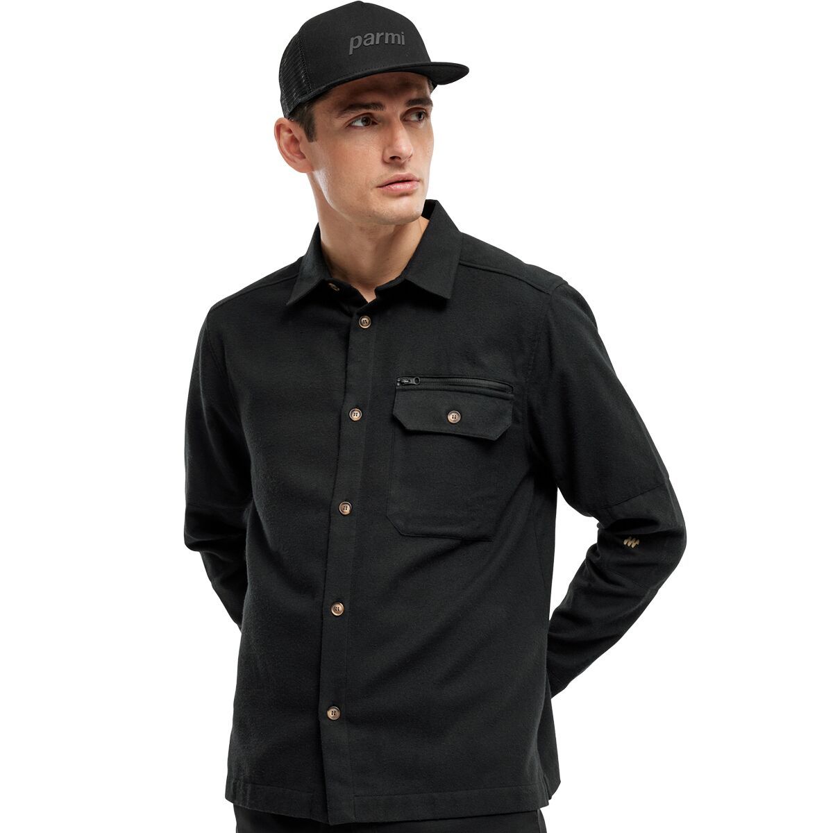 

Гранд эйр рубашка с длинным рукавом Parmi Lifewear, черный