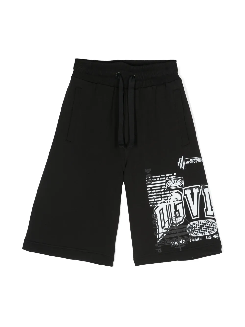 

Шорты из джерси с принтом DGVIB3 Dolce & Gabbana DGVIB3, черный