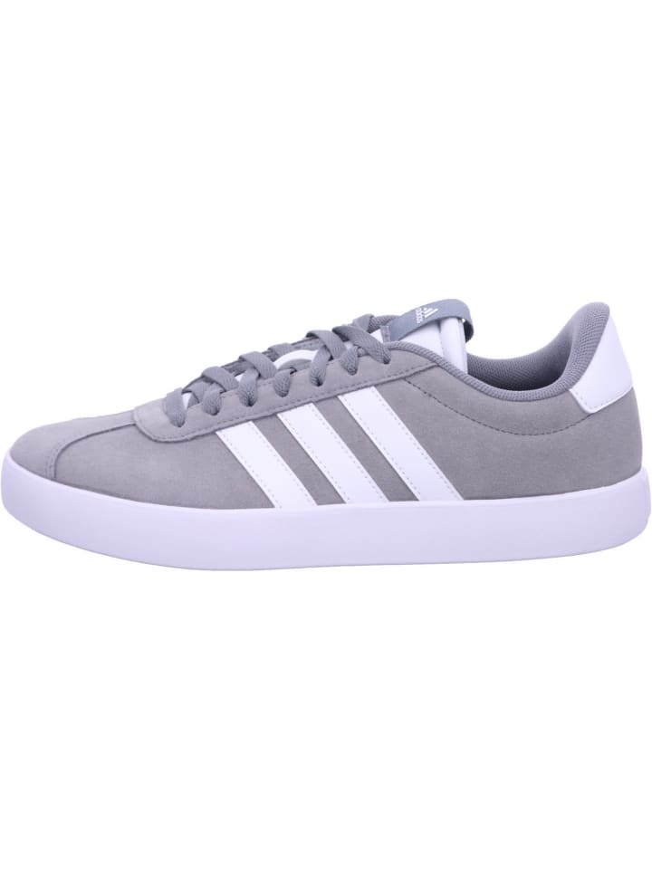 Низкие кеды серого цвета adidas — фото 2