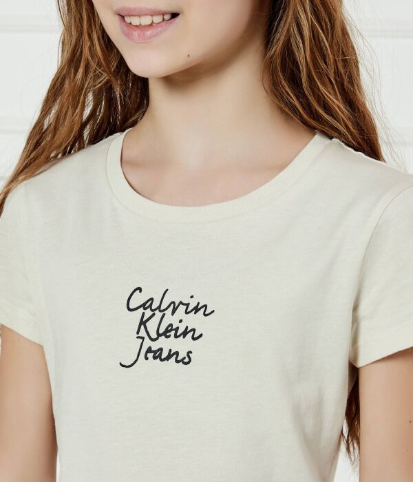 Футболки Slim fit Calvin Klein Jeans, желтый — фото 4
