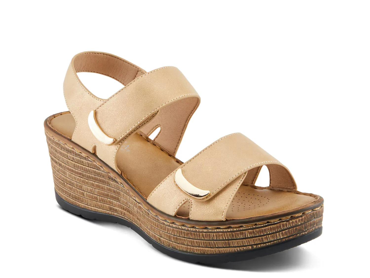 

Сандалии Woodrow Wedge Sandal Patrizia By Spring Step, золотой/металлик