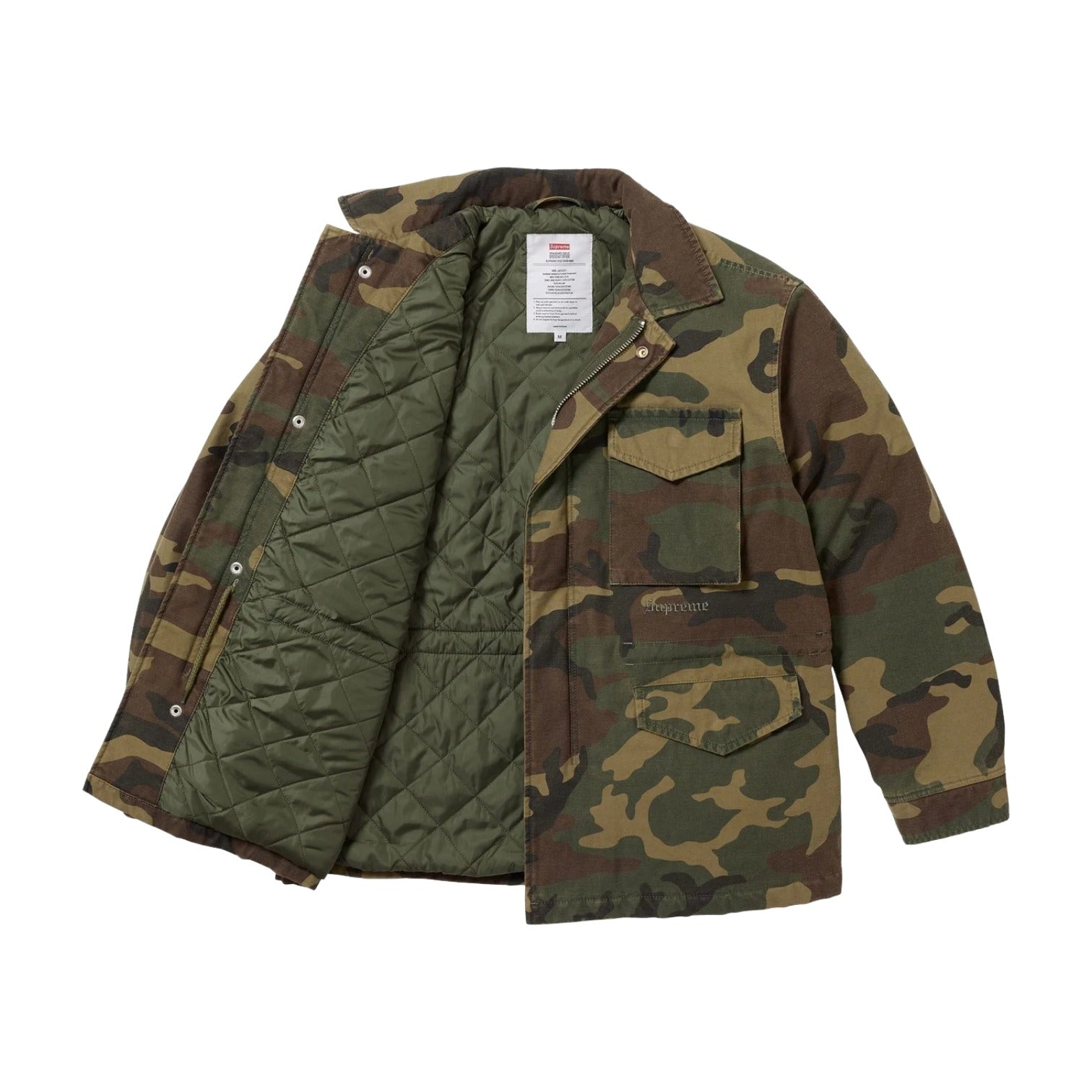 Куртка Supreme FW25 AOI Cross M52 'Woodland Camo' — фото 2