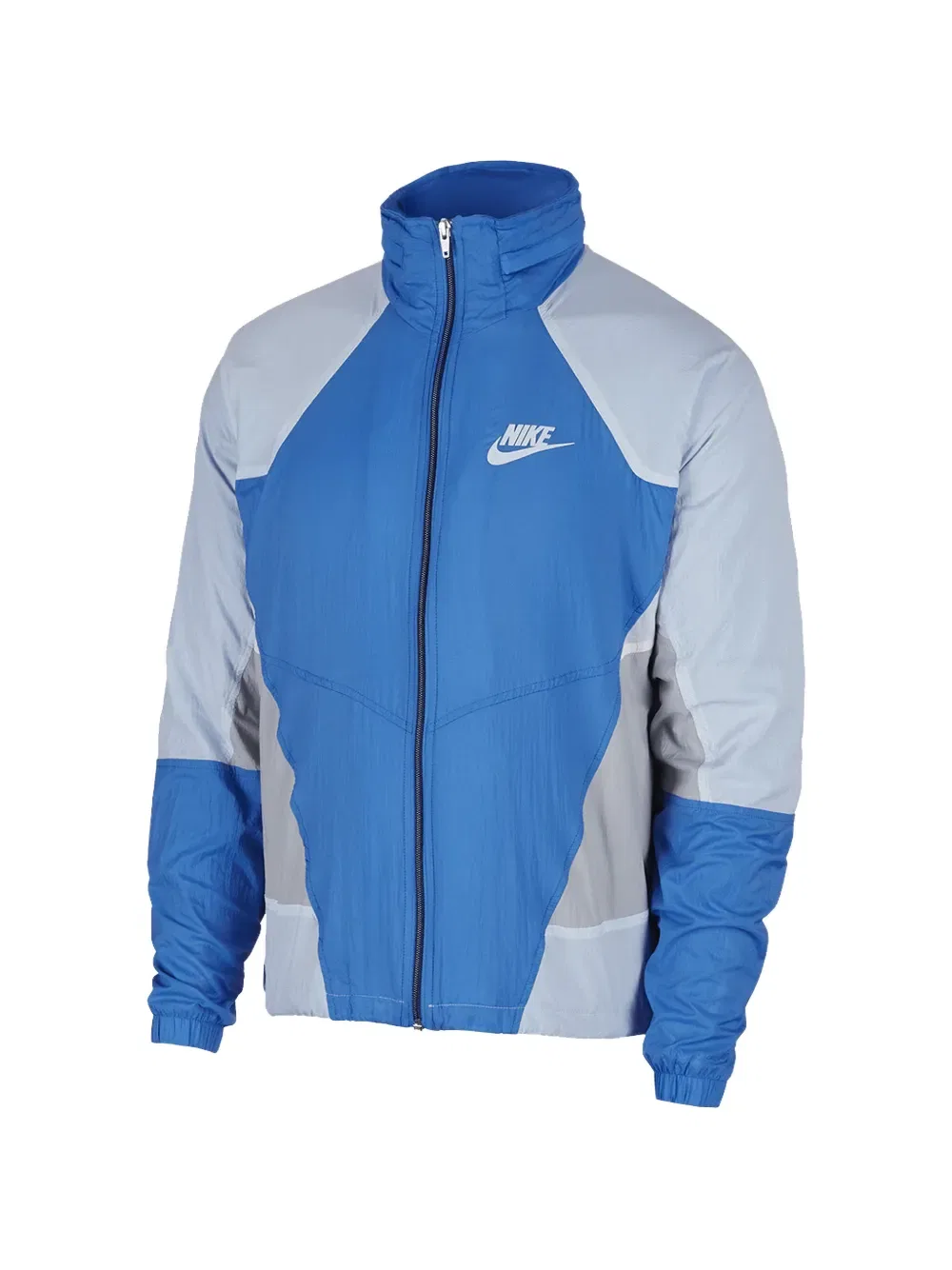 Тканая куртка с капюшоном на молнии Nike, синий