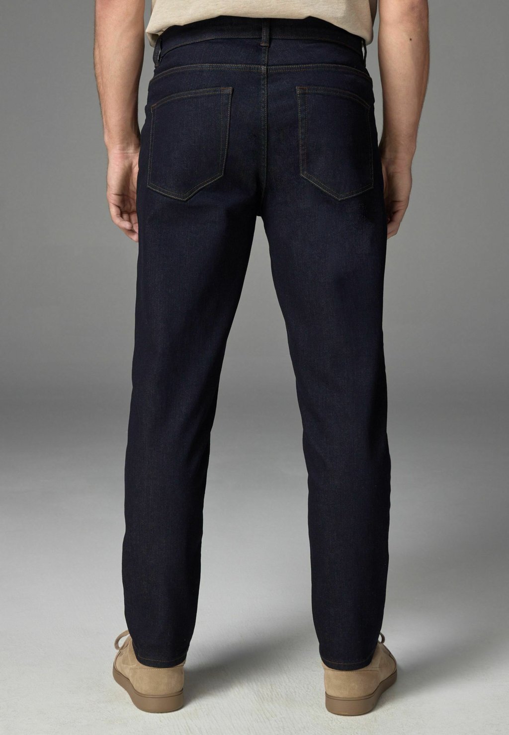 Джинсы зауженного кроя CLASSIC STRETCH REGULAR FIT Next, синий — фото 4