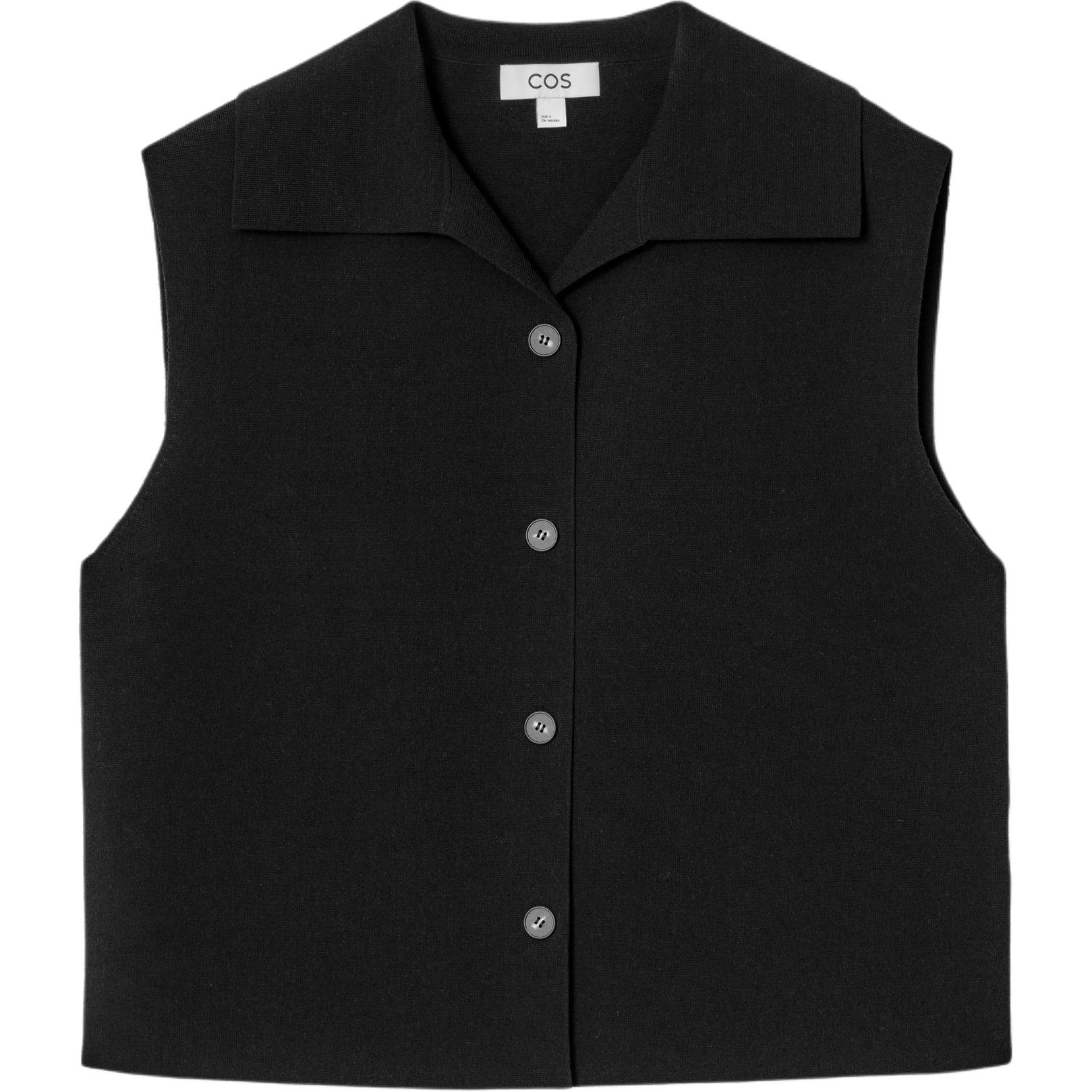 

COS Женский черный жилет, Black