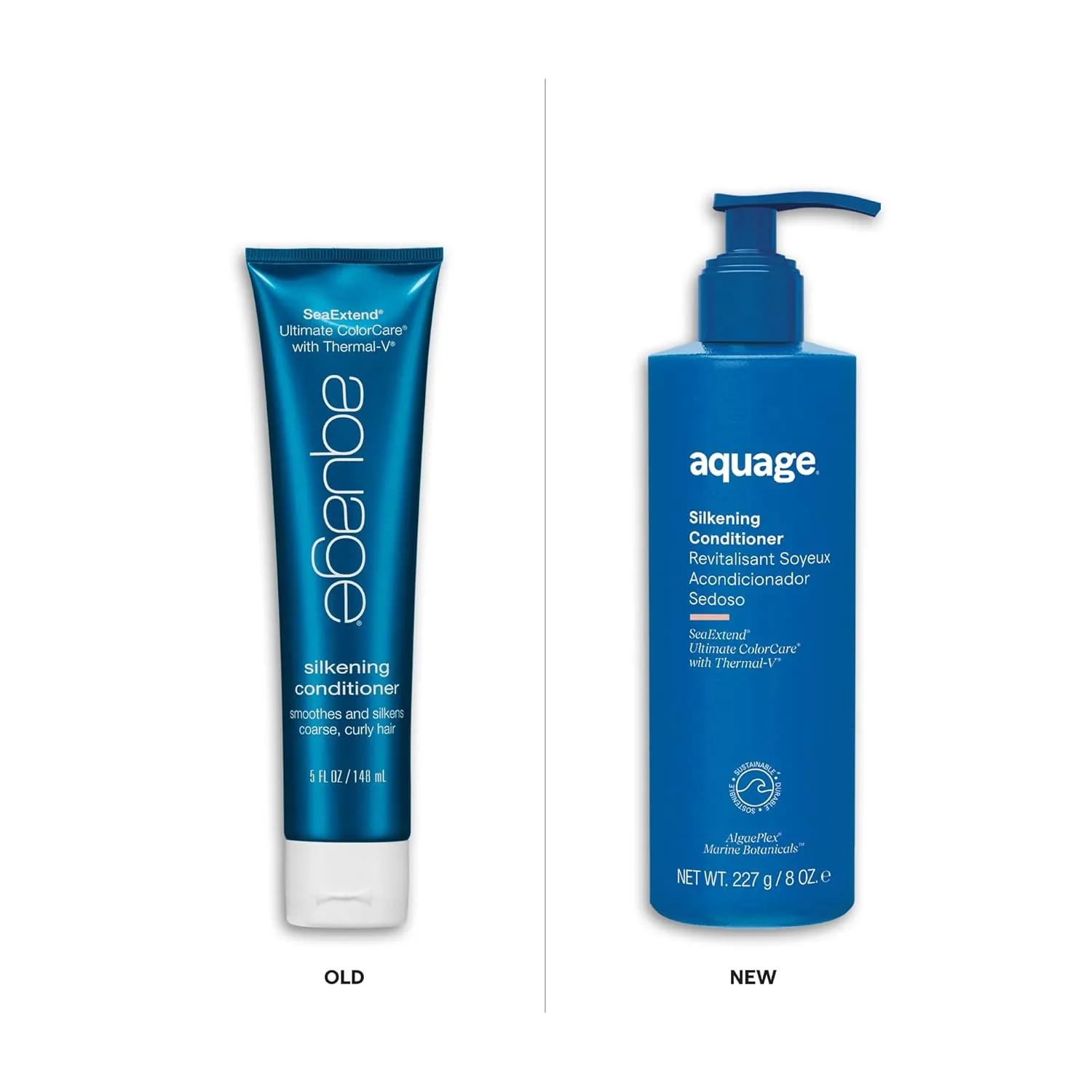 Кондиционер Aquage SeaExtend Silkening, улучшает управляемость волос и подготавливает их к гладкой, ровной укладке без эффекта пушистости, 227 мл. 237 мл (.), Red — фото 3