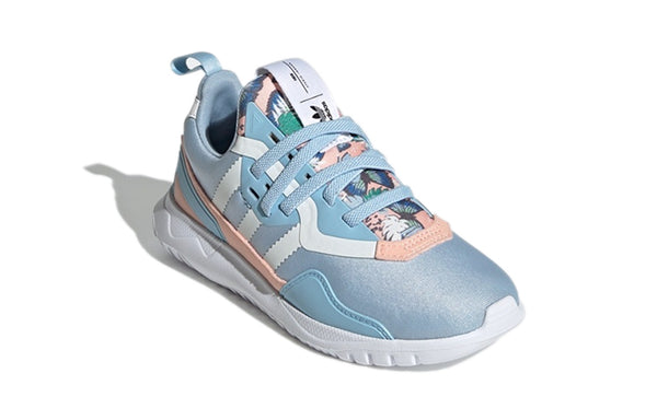 Кроссовки her studio london x original flex little kid 'colorful blossoms' Adidas, голубой — фото 3