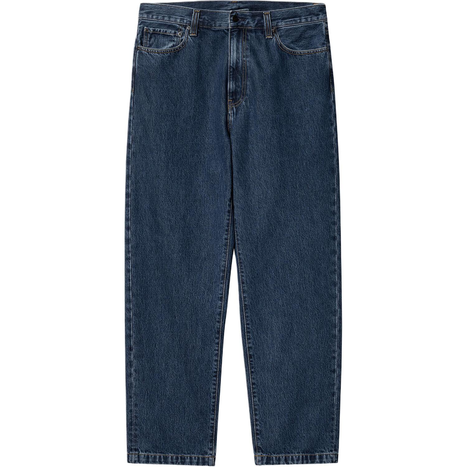 

Аарон джинсы Wide Leg Carhartt WIP, синий