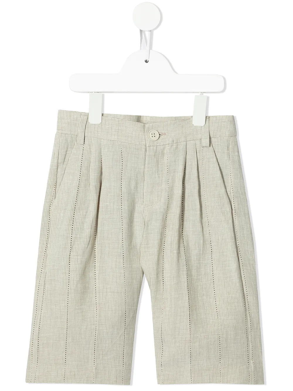 

Шорты со складками FENDI KIDS, нейтральный
