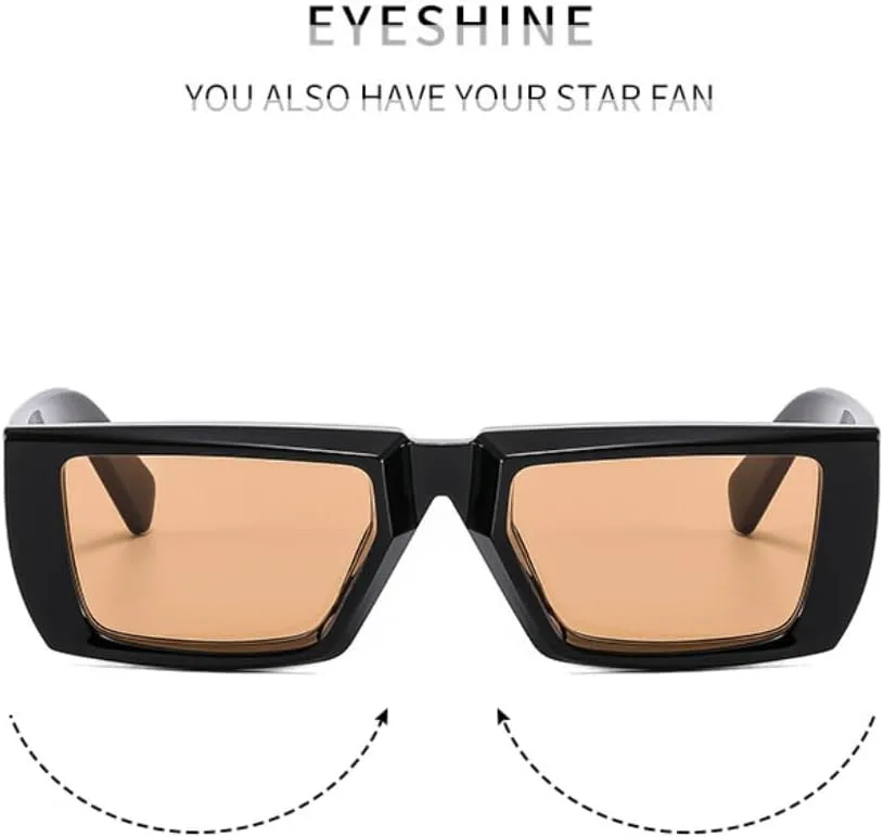 

Винтажные прямоугольные солнцезащитные очки для женщин в стиле панк, маленькая оправа, мужские очки с защитой от УФ-излучения UV400, модные VFDHN, Tyj160-5