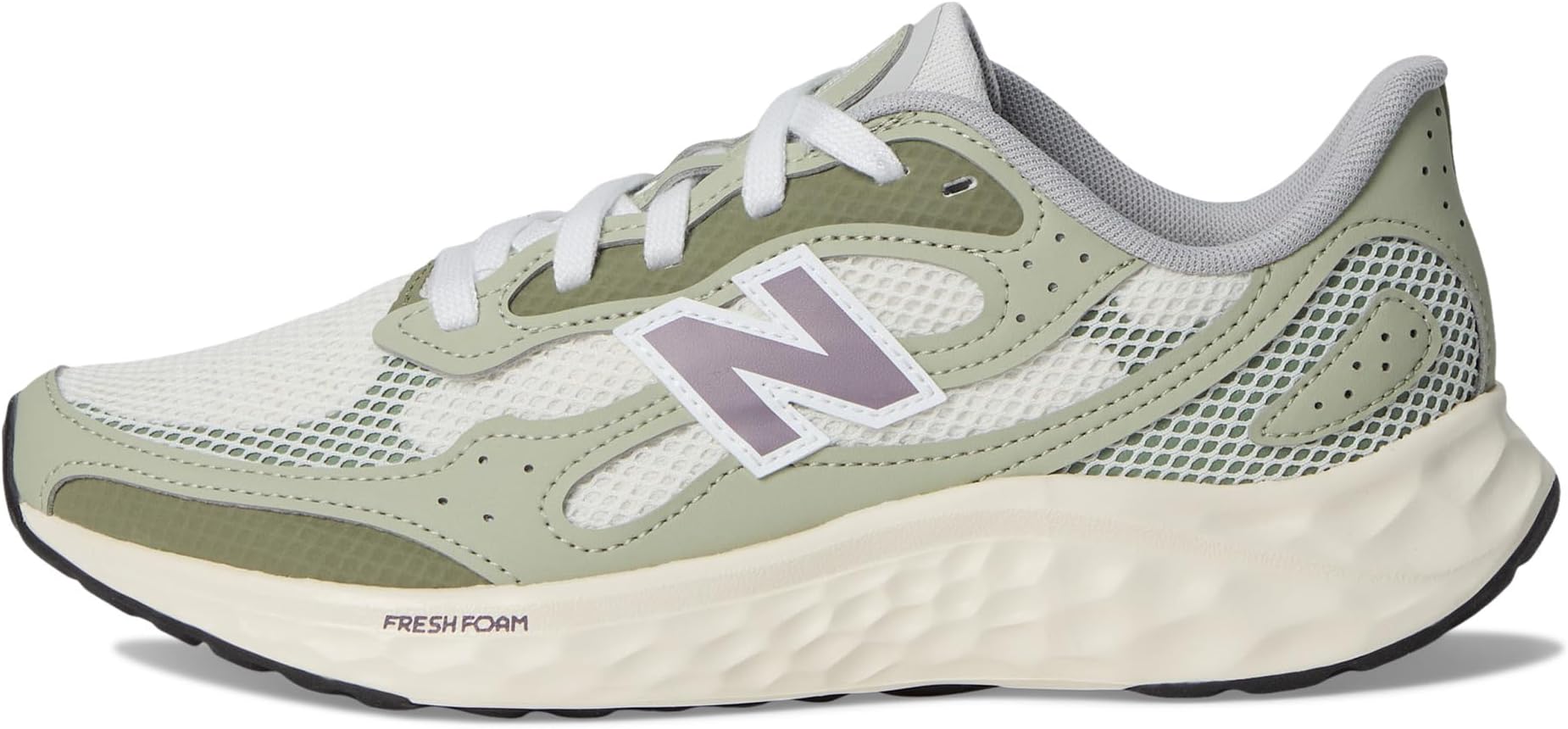 Кроссовки New Balance Fresh Foam Arishi v4, Sea Salt/Olivine/Dark Olivine — фото 4