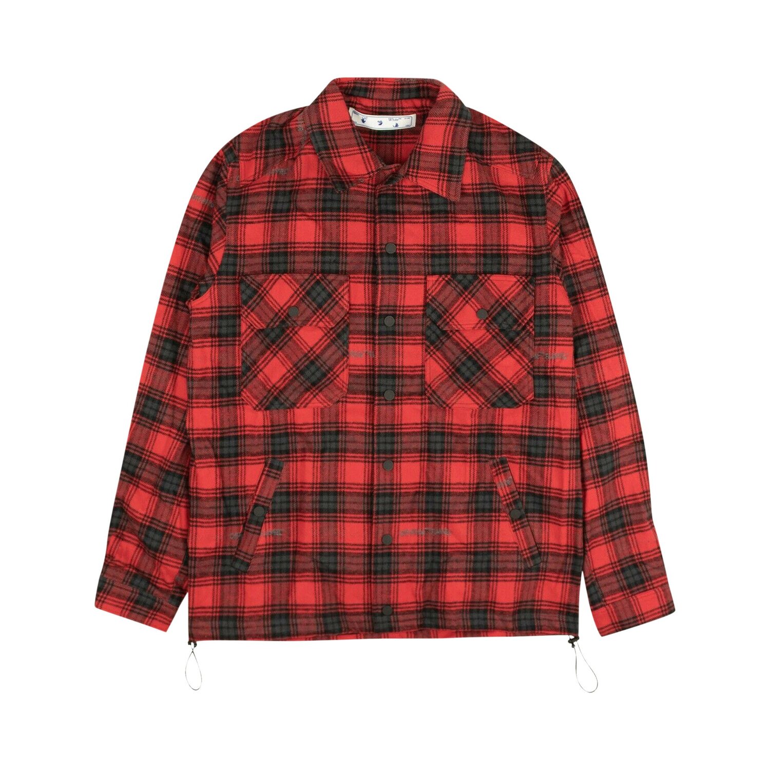 

Off-White Тренировочная куртка в клетку Красный