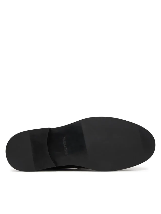Calvin Klein Резиновые лоферы Слиперы Ess Wr Pol Lth HM0HM02171 черные — фото 4