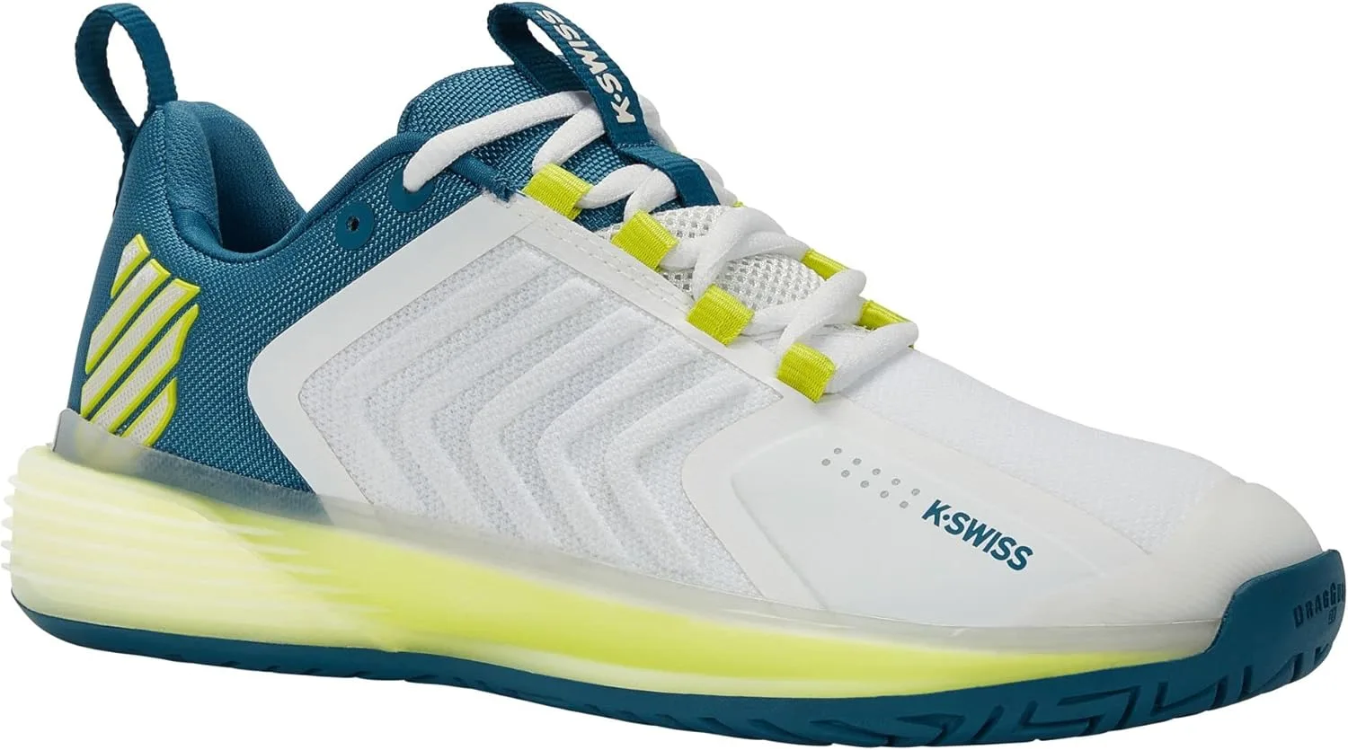 Мужские теннисные кроссовки K-Swiss Ultrashot 3. Спортивная обувь K-Swiss Performance, белый