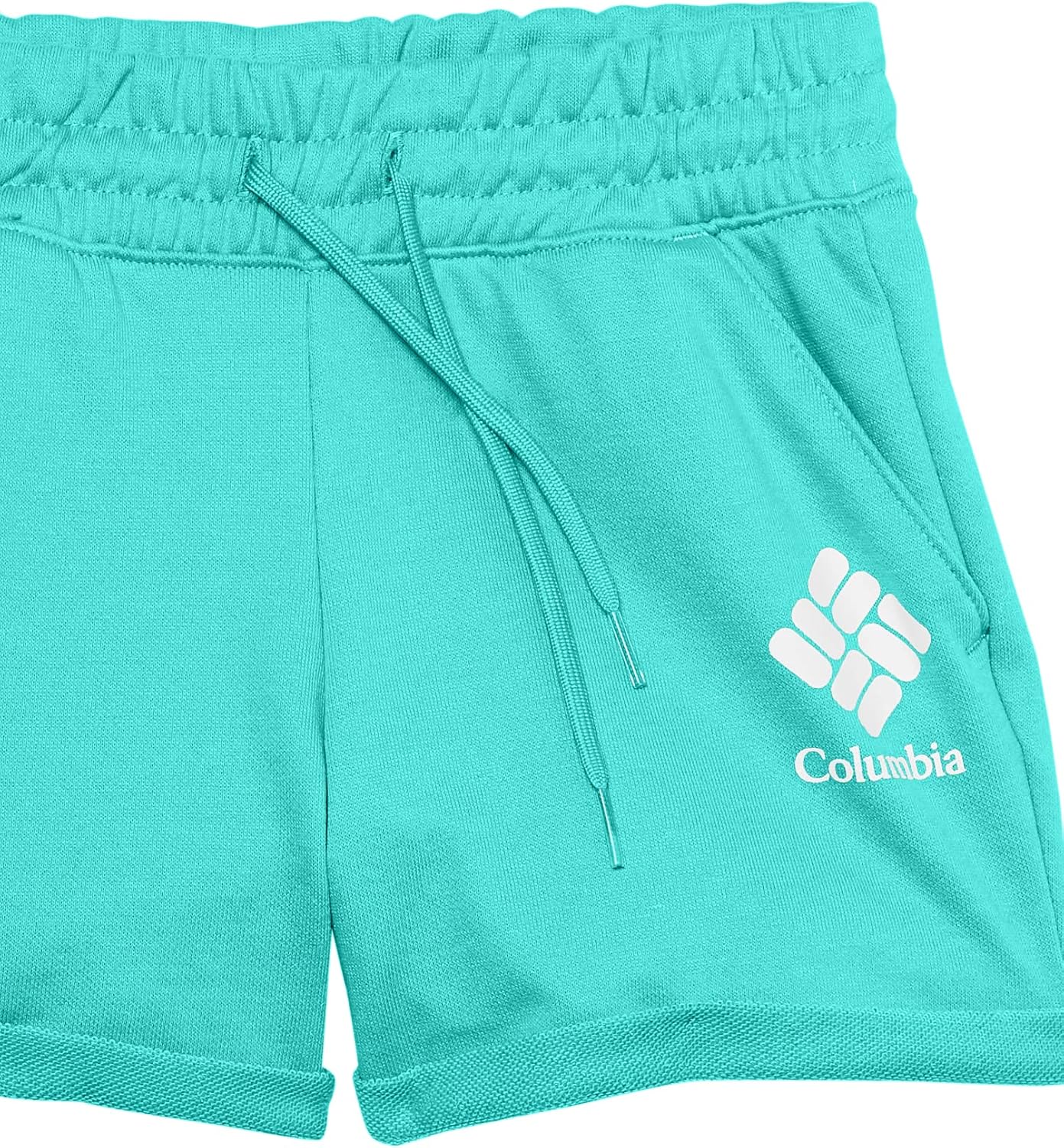 Шорты из французского трикотажа Columbia Girls' Trek, Bright Aqua — фото 3