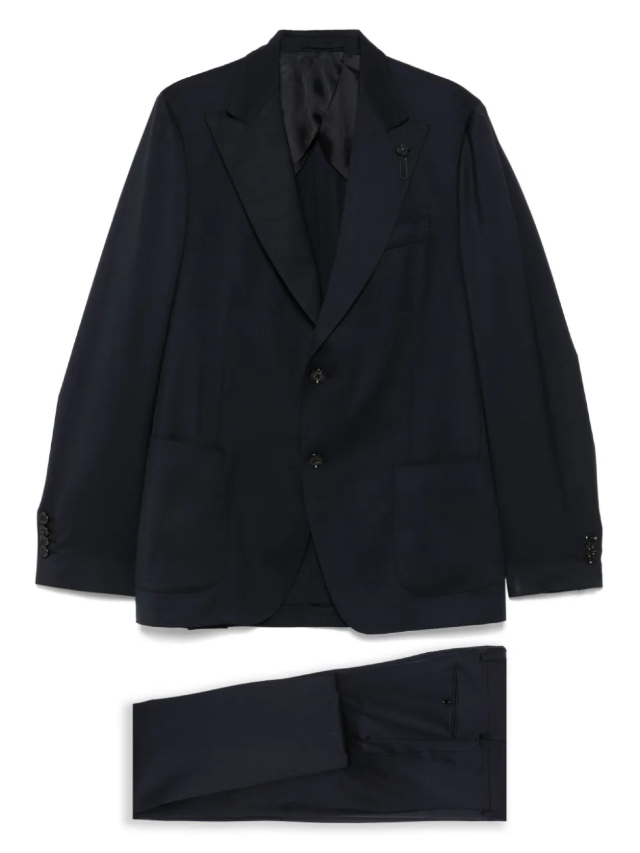 

Костюм с брошью Lardini, синий