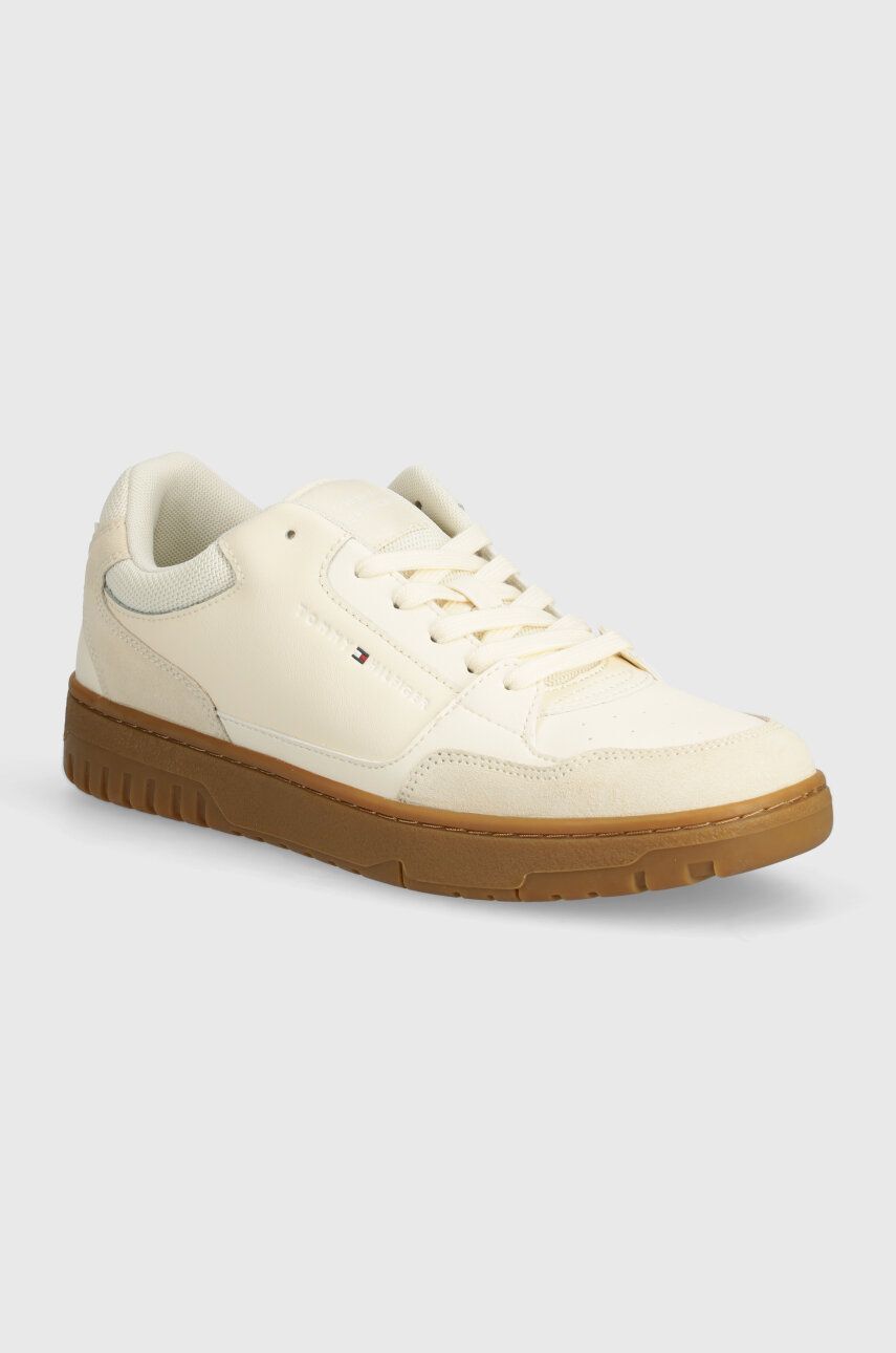 

Кроссовки Tommy Hilfiger TH BASKET CORE LTH MIX ESS, бежевый