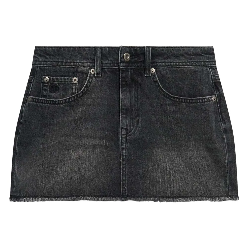 

Юбка Superdry W7210345A denim skirt, черный