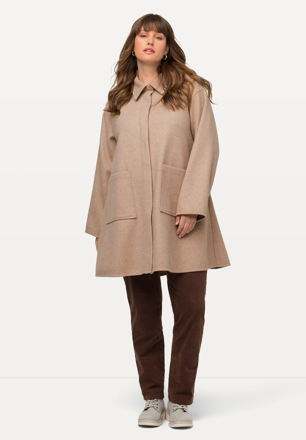 

Классическое пальто Ulla Popken, светло-коричневый