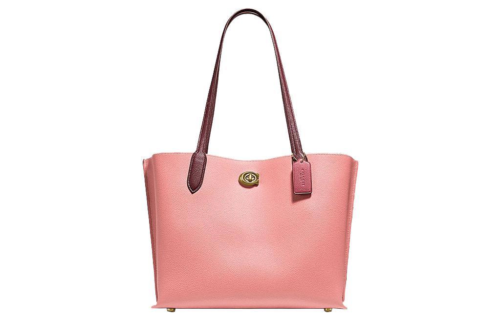 

Сумка через плечо Willow из кожи Tubas для женщин COACH цвета цветущей сакуры