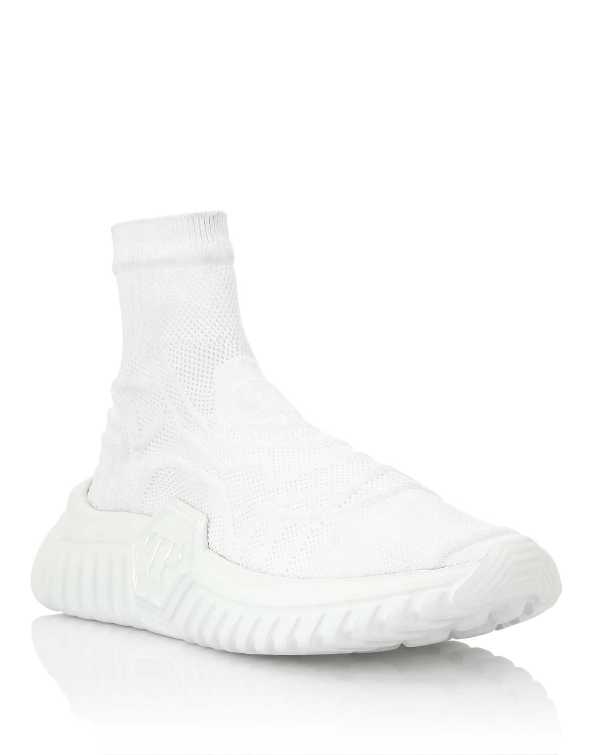 

НОСКИ-КРОССОВКИ SUPERSONIC Philipp Plein, белый