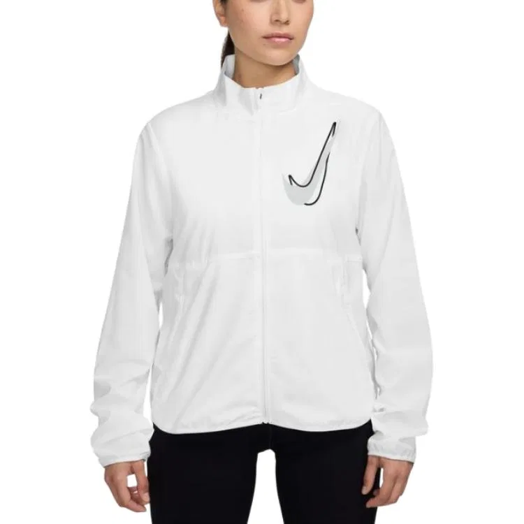 Куртка женская White, стойка, средняя посадка Nike