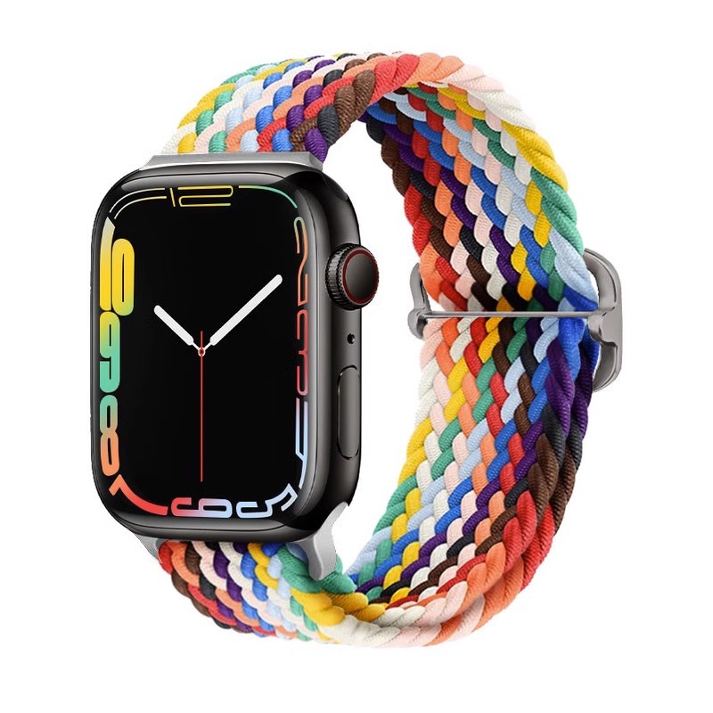 

IBOANN Часы Strap Apple Compatibility Nylon Material, Rainbow